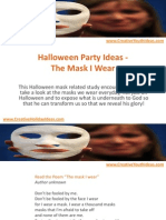 Halloween Party Ideas - The Mask I Wear