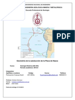 Geometría de la subducción de la Placa de Nazca