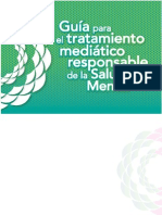 Guia para El Tratamiento Mediático de La Salud Mental en Los Medios