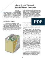 Interaction of Ground Water and Surface Water in Different Landscapes