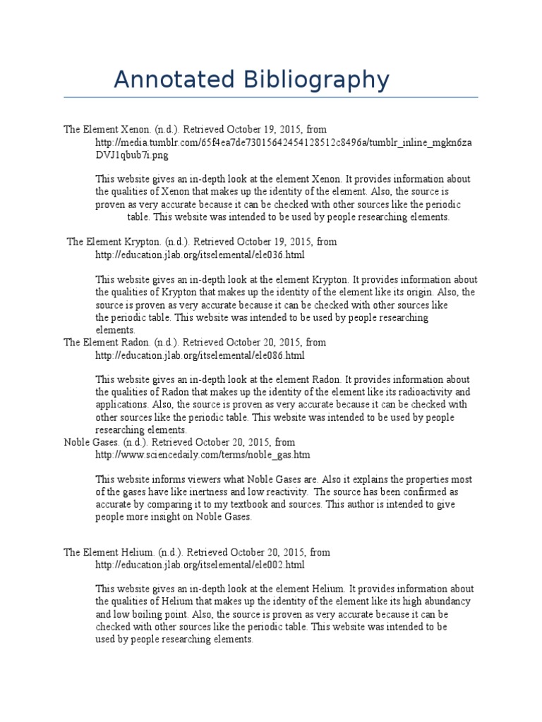 Annotated bibliography - apa picture