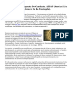 Título de Psicoterapeuta de Conducta. AEPAP (Asociación Española para El Avance de La Sicología) .