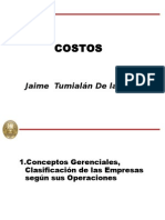 COSTOS 1 - Conceptos Gerenciales, Clasificacion de Las Empresas Segun Sus Operaciones