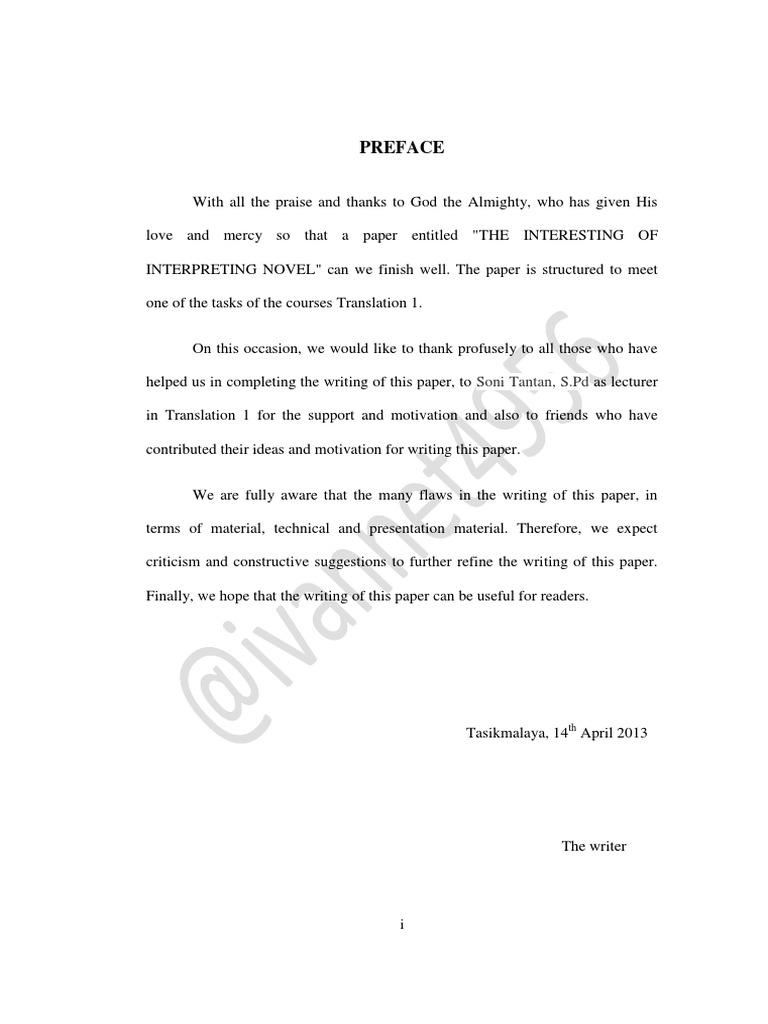 Kata Pengantar Dan Daftar Isi Dalam Bahasa Inggris Communication