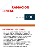 Programación Lineal