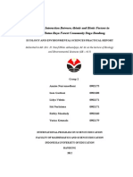 COVER Analysis of Interaction Between Abiotic and Biotic Factors in Taman Hutan Raya Forest Community Dago Bandung