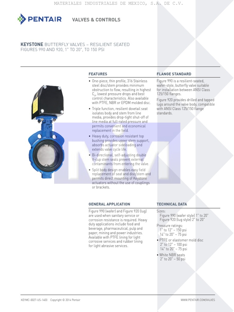 Keystone 990 (Pentair Retail) | PDF | Valve | Gas Technologies