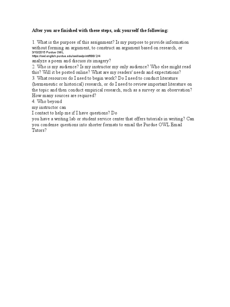 Assignment Completion Checklist | PDF | Self-Improvement