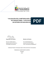 Validacion de La Metodologia Analitica de Paracetamol y Aplicacion A Un Estudio de Bioexencion