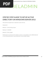 Step by Step Guide to Setup Active Directory on Windows Server 2012