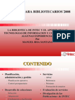 PonenciaJornadas. TICBiblioteca Intec