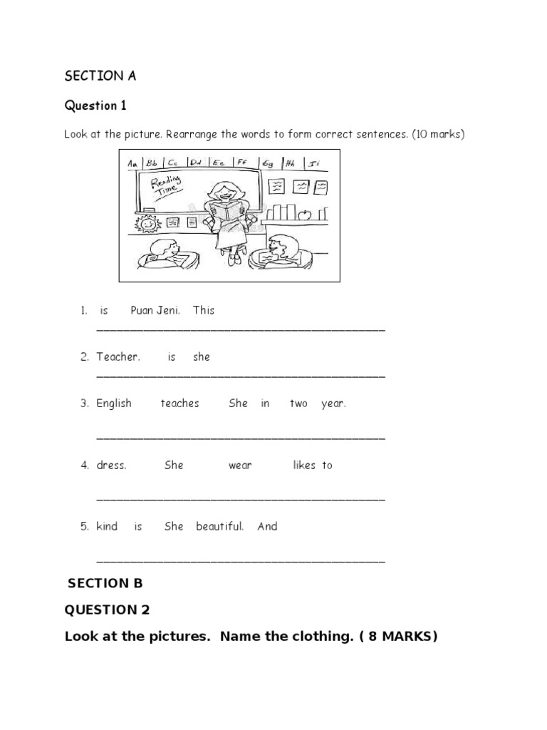 Soalan Bi Kertas 2 Tahun 2 Pdf