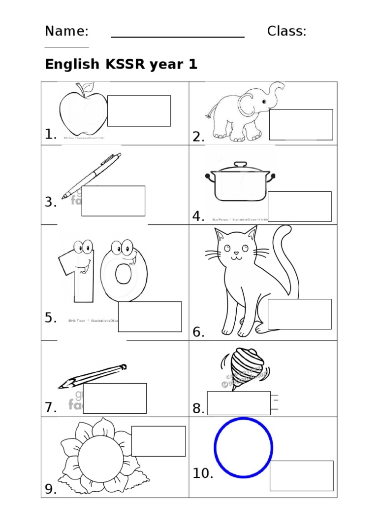 Year 1 English KSSR Curriculum Guide | PDF | Foreign Language Studies ...