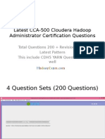 Latest CCA-500 Cloudera Hadoop Certification Practice Questions