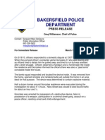 Bakersfield Police Department: Press Release