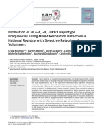 Estimation of HLA-A, -B, -DRB1 Haplotype Frequencies Using Mixed Resolution Data From a National Registry With Selective Retyping of Volunteers