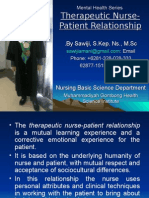 Therapeutic Nurse-Patient Relationship