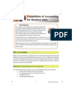 Foundation of Accounting for Business Plan