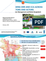 Mainstreaming DRR and CCA Across Sectors and Actors 