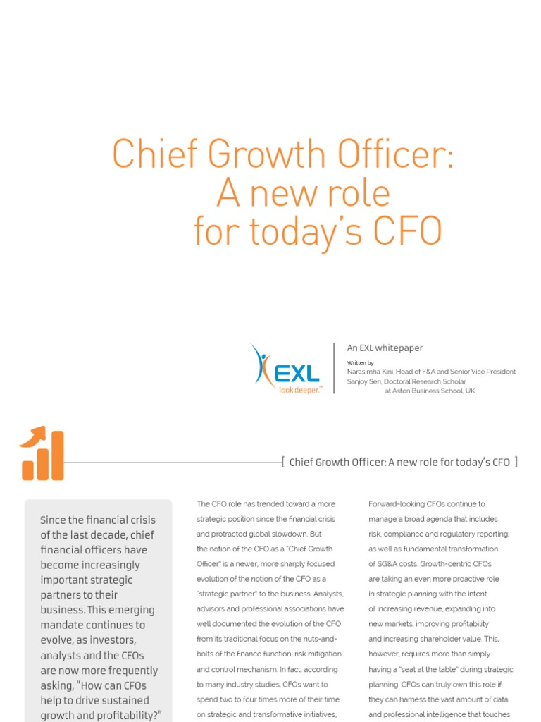 Chief Growth Officer - A New Role For Todays CFO | PDF | Chief ...