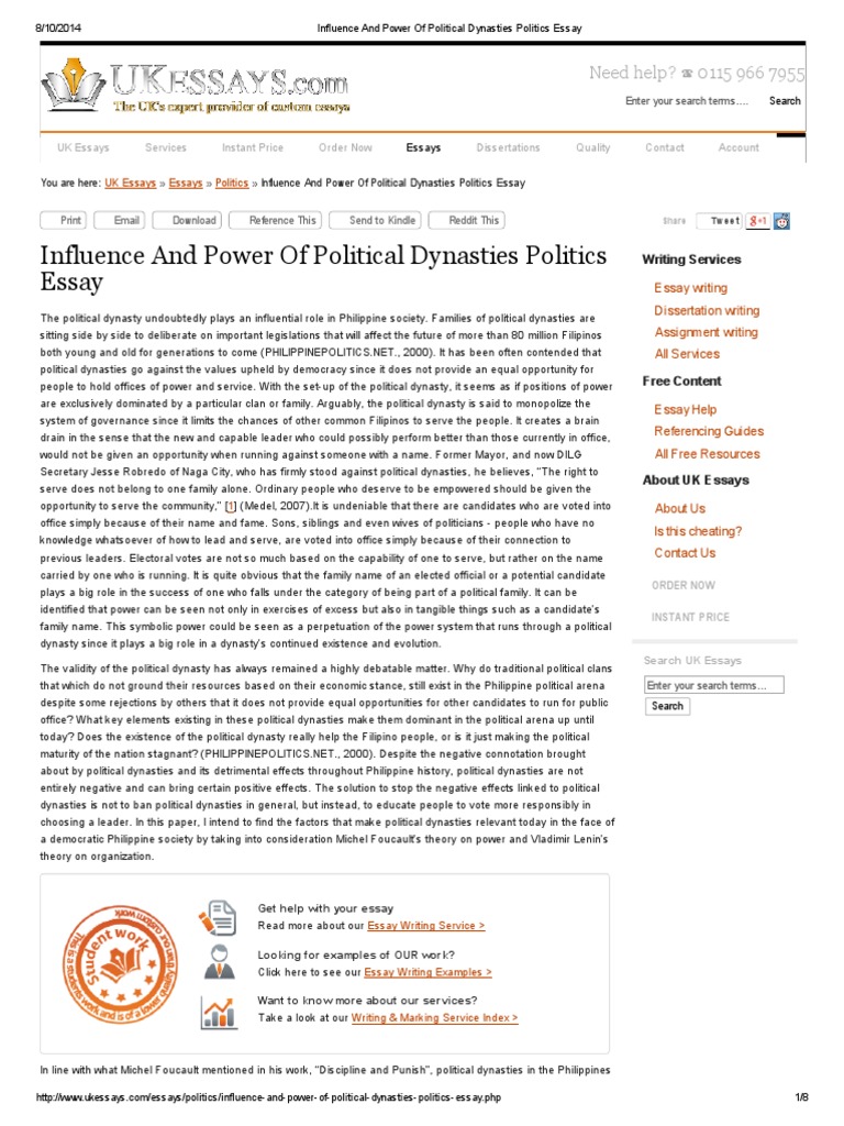 Political essays 2020 image