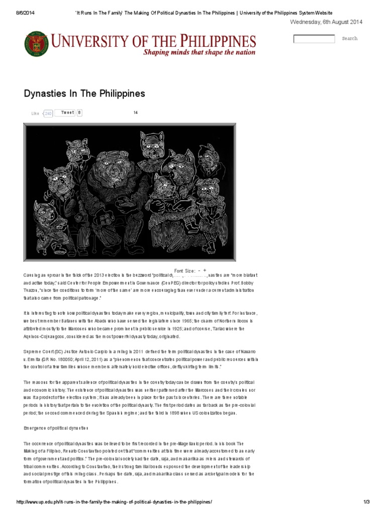 Political dynasty essay picture