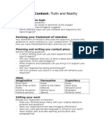 Writing in Context: Truth and Reality: Deciphering The Topic