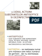 Studiul Actiunii Substantelor Antiseptice Si Dezinfectante