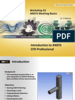 CFD Pro 14.5 WS01 ANSYS Meshing Basics