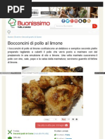 Www Buonissimo Org ricetta Bocconcini Di Pollo Al Limone