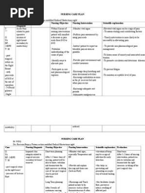 Nursing Care Plan