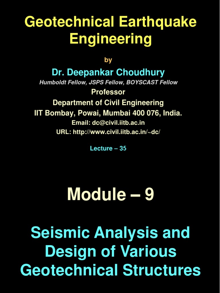 Seismic Design of Retaining Walls | PDF | Geotechnical Engineering ...