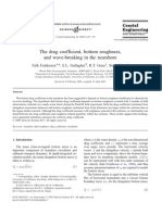 The Drag Coefficient, Bottom Roughness, and Wave-Breaking in The Nearshore