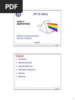 EP118 Optics: Topic 9 Aberrations