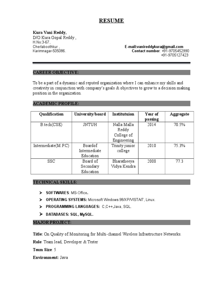 BMS Engineer Resume of Ravali Komuravelli | PDF