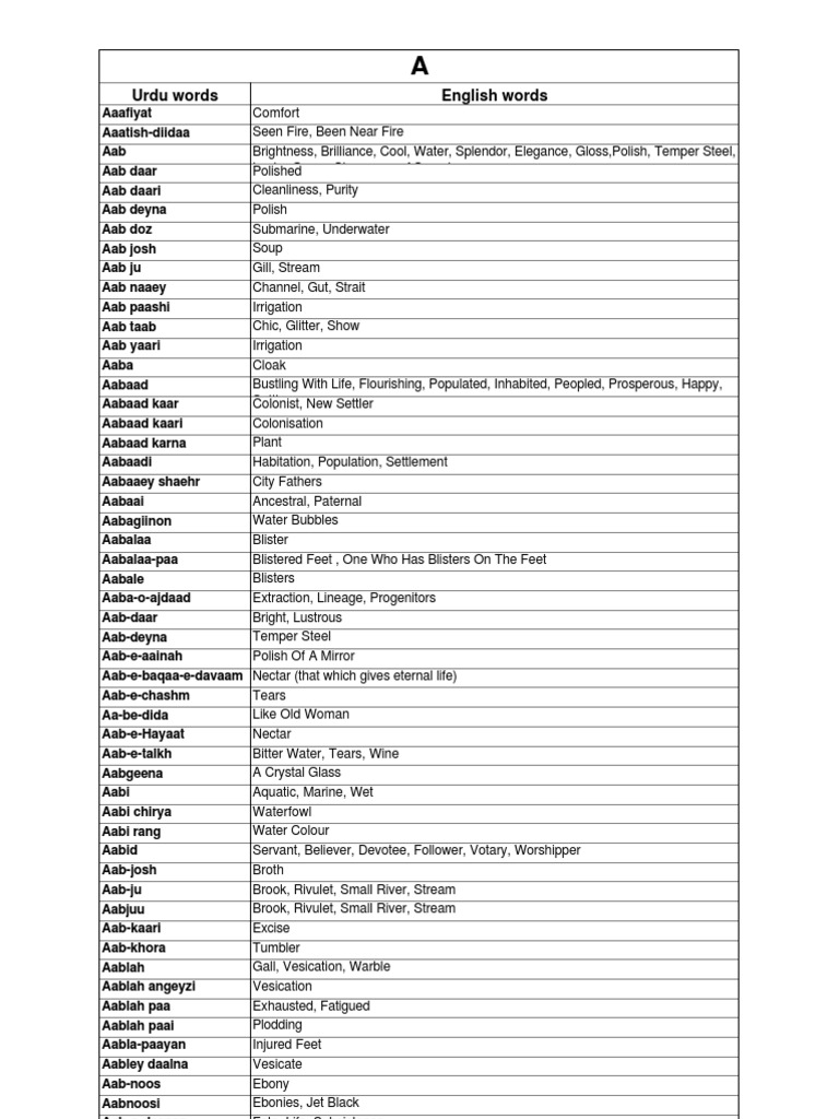 Urdu 2 English
