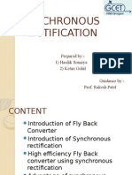 Snychronous Rectification: Prepared By:-1) Hardik Sonaiya 2) Ketan Gohil Guidance By: - Prof. Rakesh Patel