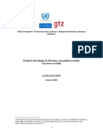 El Aporte Del Enfoque de Derechos A Las Políticas Sociales. Una Breve Revisión. Taller de Expertos "Protección Social, Pobreza y Enfoque de Derechos: Vínculos y Tensiones".