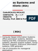 Business Systems and Applications (BSA)