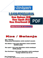 Kos Pengeluaran