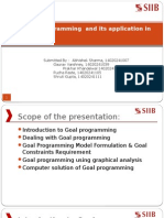 Multi Goal Programming and Its Application in Excel