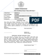 Lembar Pengesahan Dokumen Portofolio Sertifikasi Dosen Tahun 2015 Sesi 1