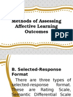 3 Methods of Assessing Affective Learning Outcomes