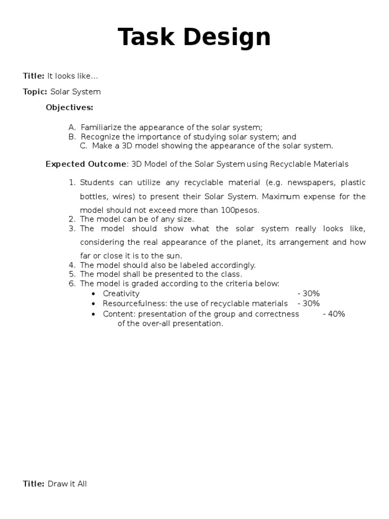 4 Task Design | PDF