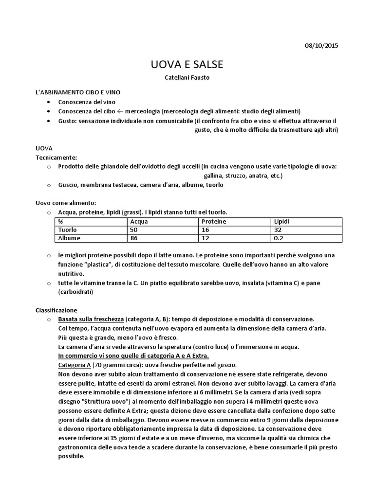 Lezione 3 - Uova e Salse | PDF, image size:768x1024