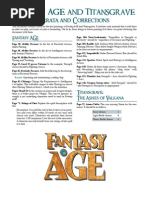 Fantasy Age and Titans Grave Errata