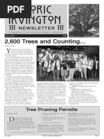 Historic Irvington Newsletter - 2015 Fall