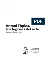 Antoni Tàpies. Los Lugares del arte. 