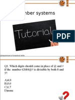 Tutorial Number Systems Final