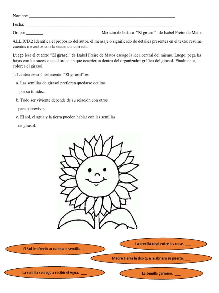 El Girasol Tareas | PDF